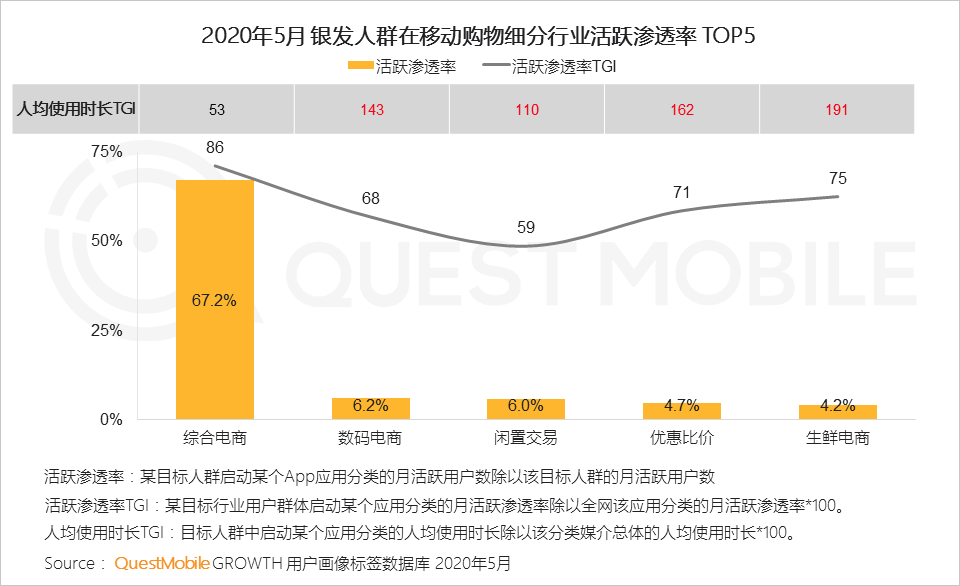 QuestMobile2020银发经济洞察报告：超1亿用户规模，玩转社交、视频、电商，银发